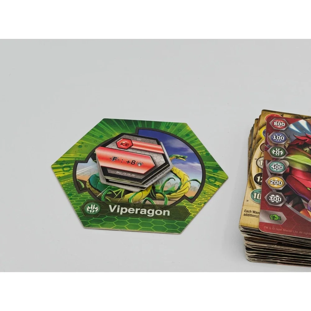 Bakugan Battle Brawlers Trading Card‎ Lot Viperagon Gate Card Holo Bakustrength